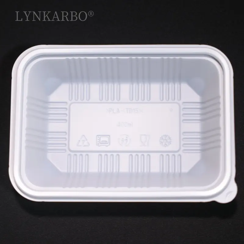 CPLA wegwerpvoedselcontainer van 400 ml
