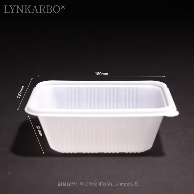 CPLA wegwerpvoedselcontainer van 750 ml