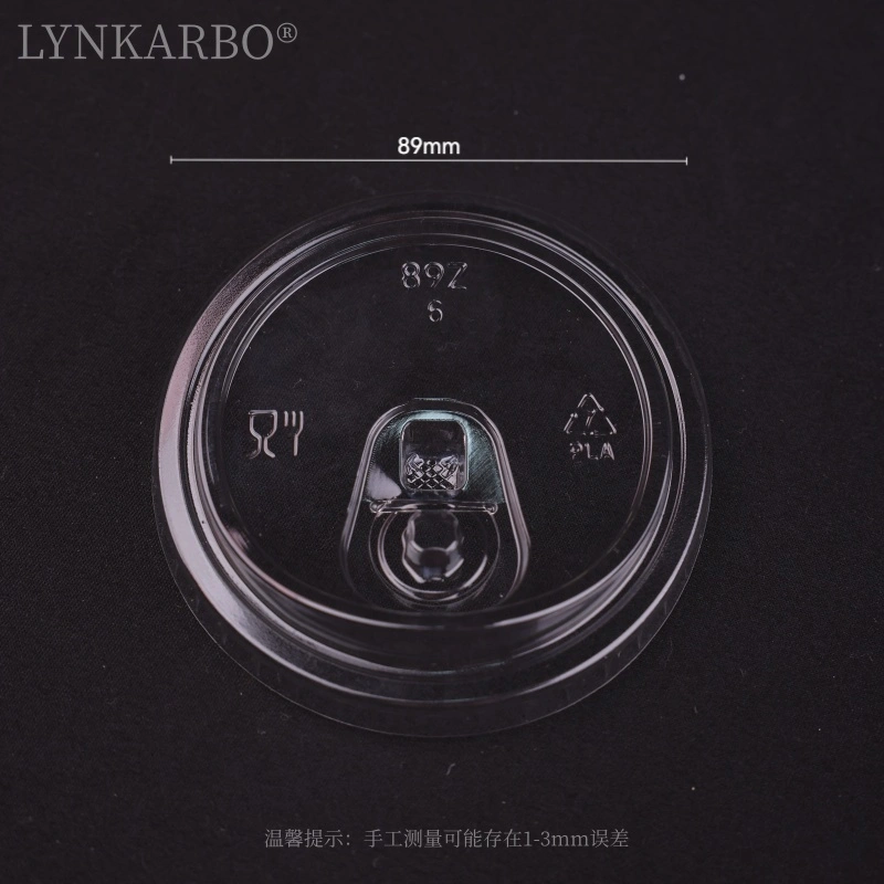 89 mm PLA rietjeloos deksel