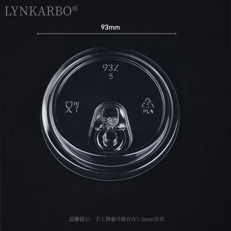 93 mm PLA rietjeloos deksel