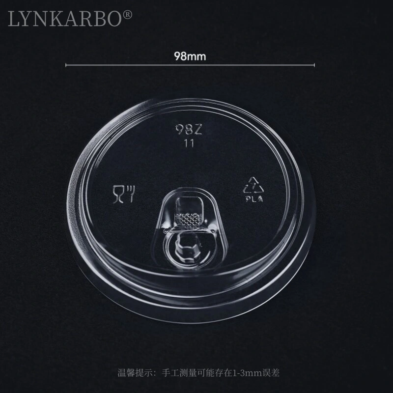 98 mm PLA rietjeloos deksel