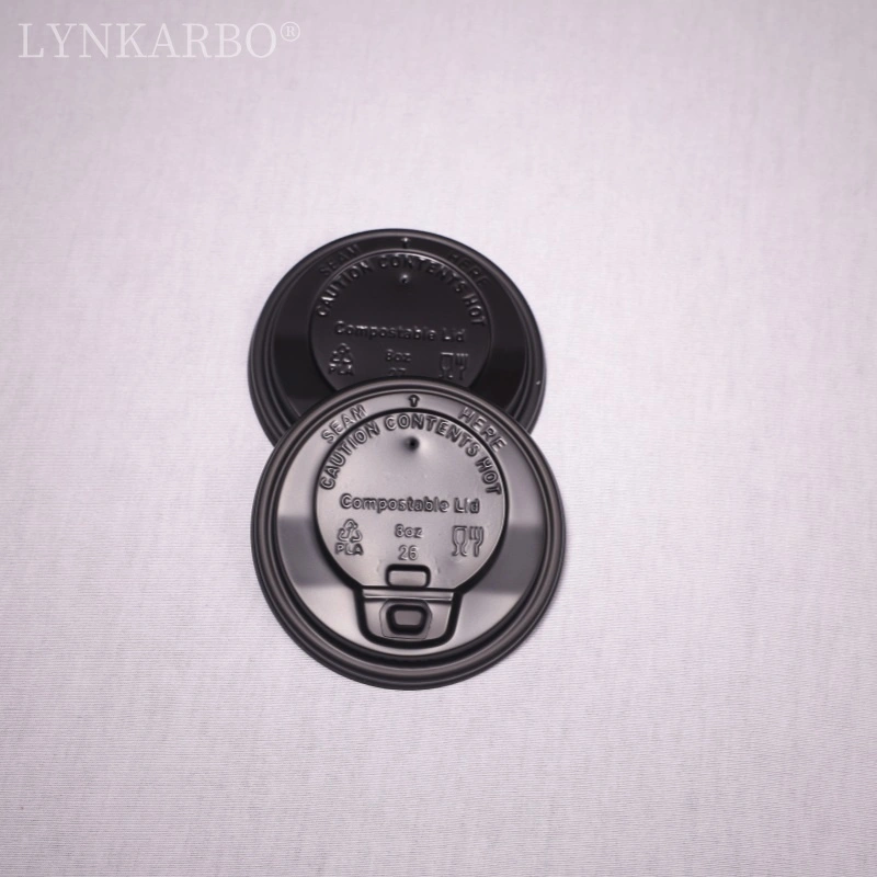 CPLA 80 mm opklapbaar zwart bekerdeksel
